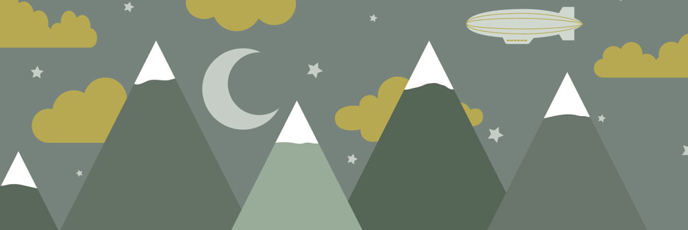Papier peint enfant avec montagnes Papier peint enfant avec montagnes