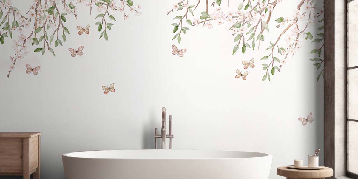Papier peint fleuri