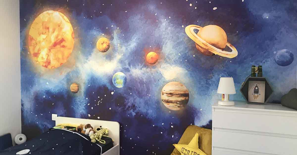 Papier peint galaxie 