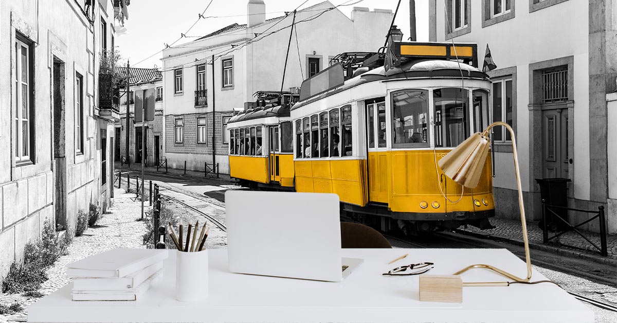 Papier peint tram