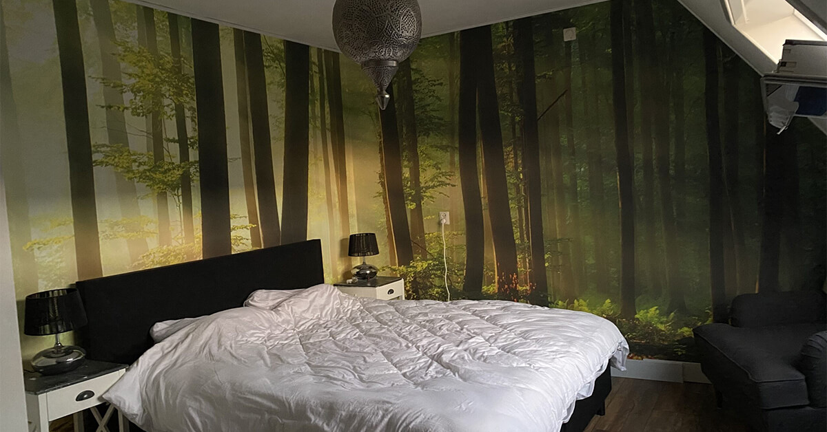 Papier peint vert