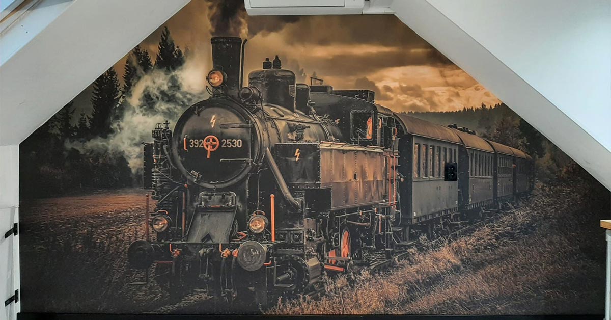 Papier peint train