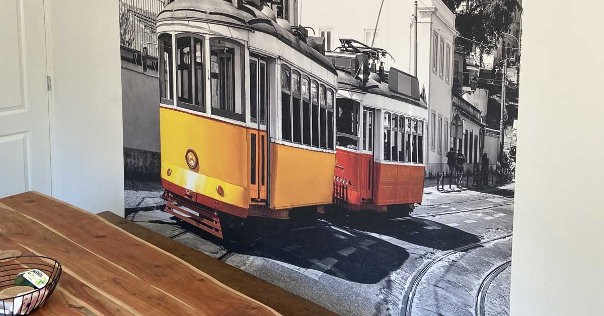 Papier peint tram