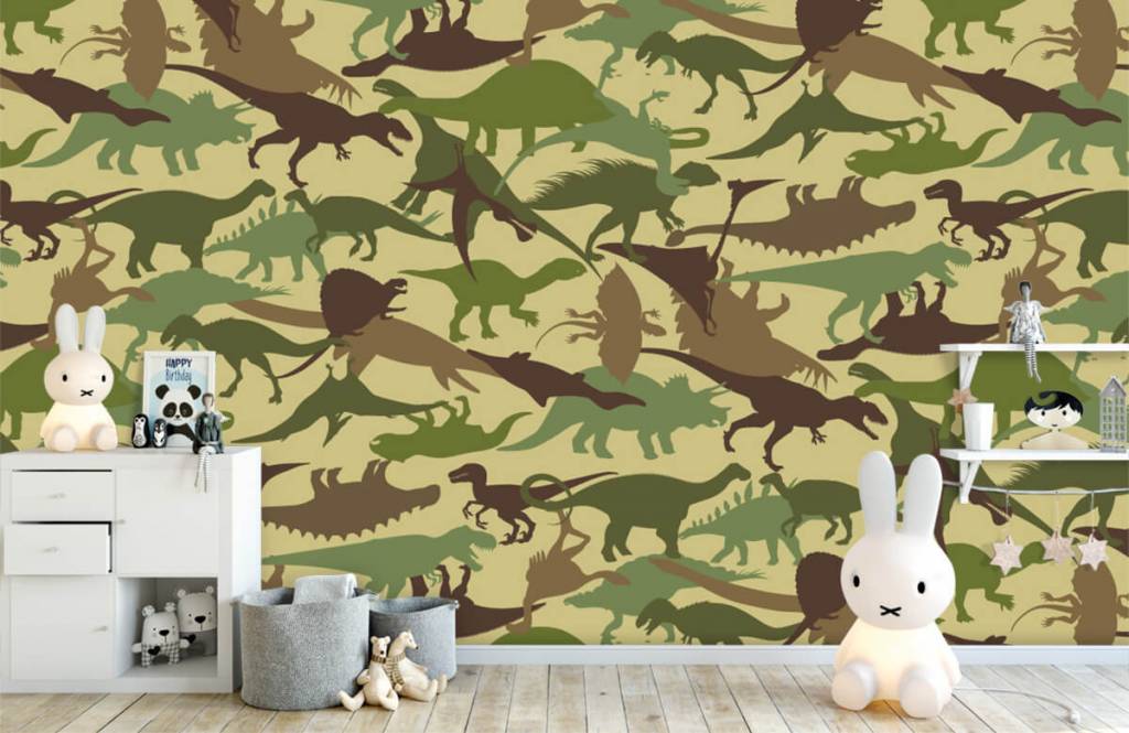 Dinosaures - Dino camouflage  - Chambre des enfants 4