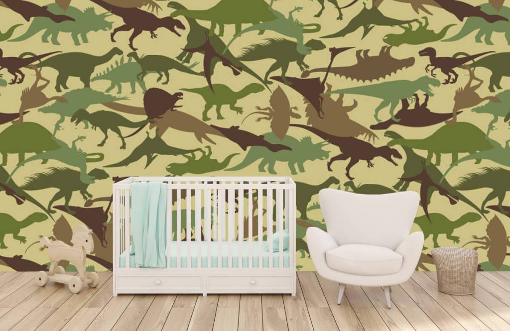 Dinosaures - Dino camouflage  - Chambre des enfants 5