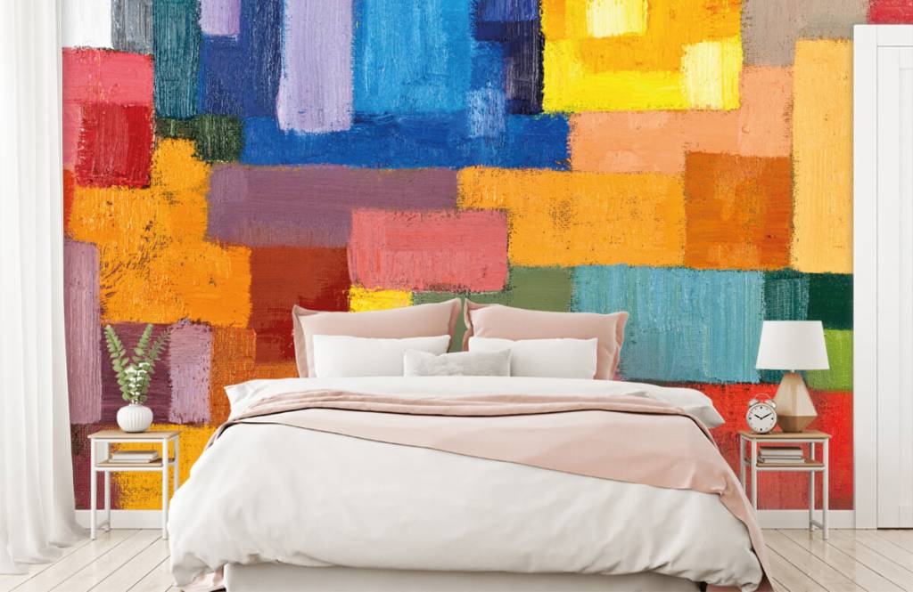 Abstrait - Répartition des surfaces colorées - Salle de séjour 2