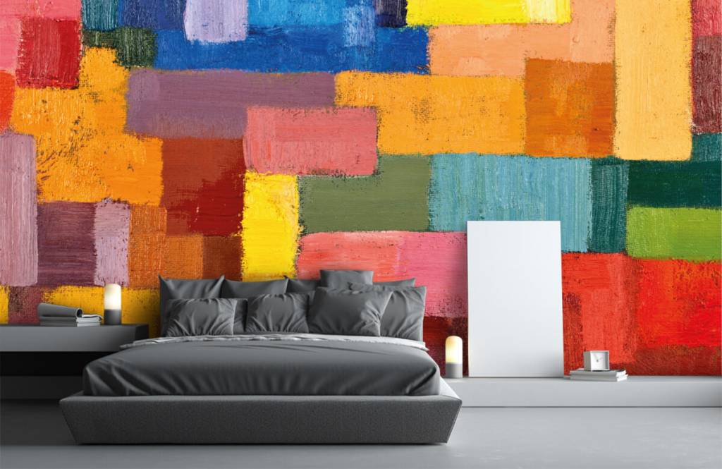 Abstrait - Répartition des surfaces colorées - Salle de séjour 3