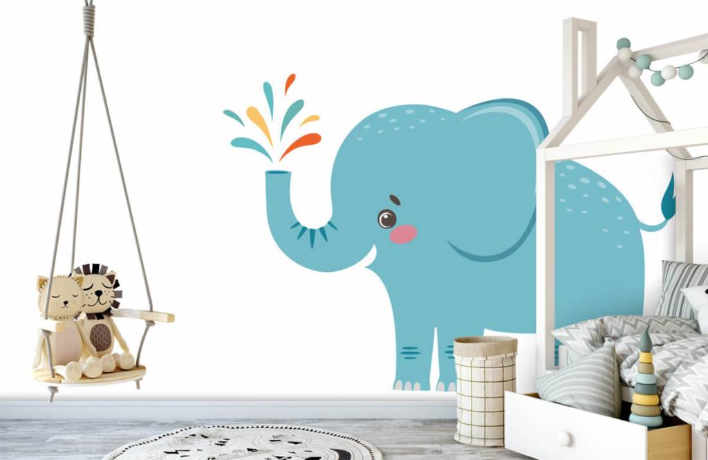 Éléphants - Eléphant joyeux - Chambre de bébé 3