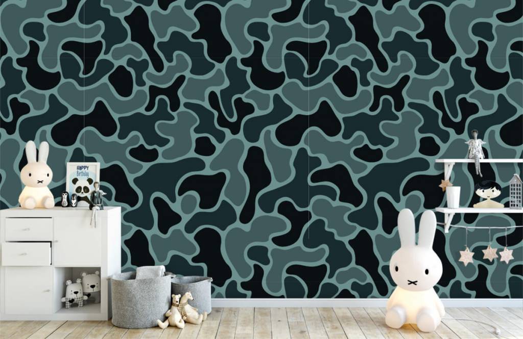 Autre - Camouflage vert gris  - Chambre des enfants 6
