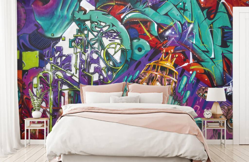 Graffiti - Moderne graffiti - Chambre d'adolescent 2