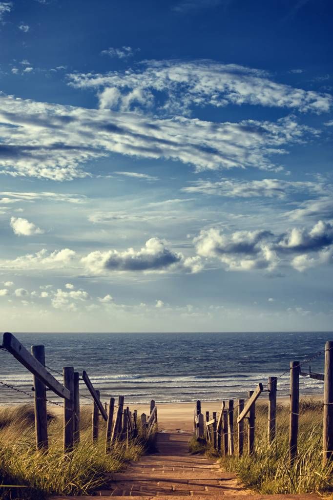 Plage et nuages