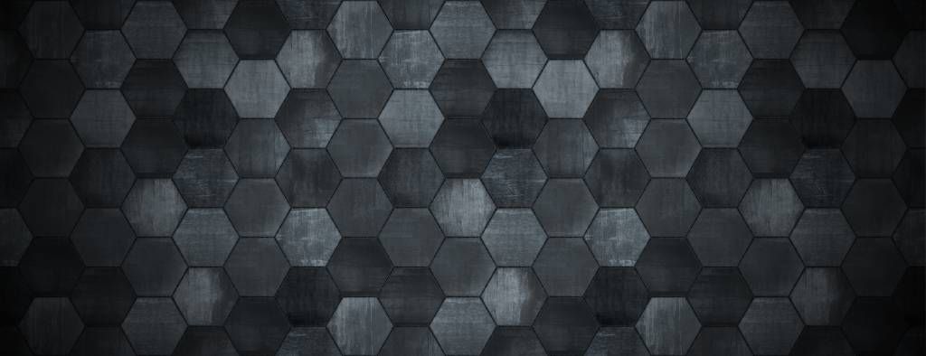 Hexagones en pierre grise