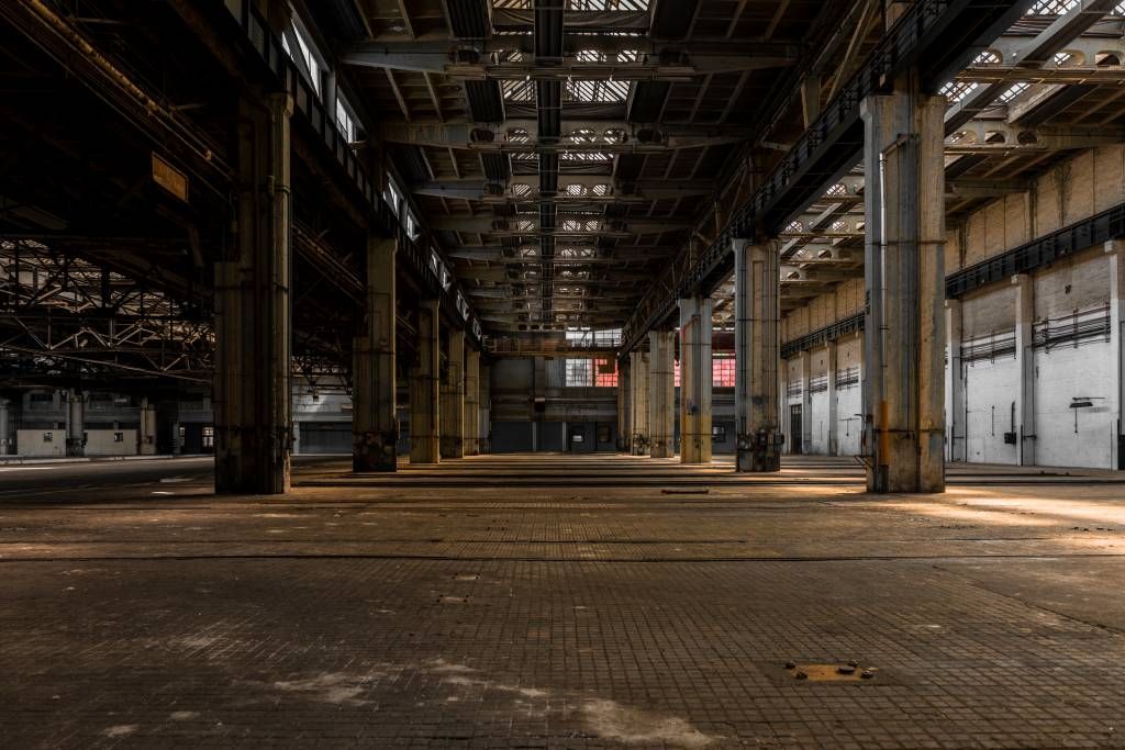 Une salle abandonnée