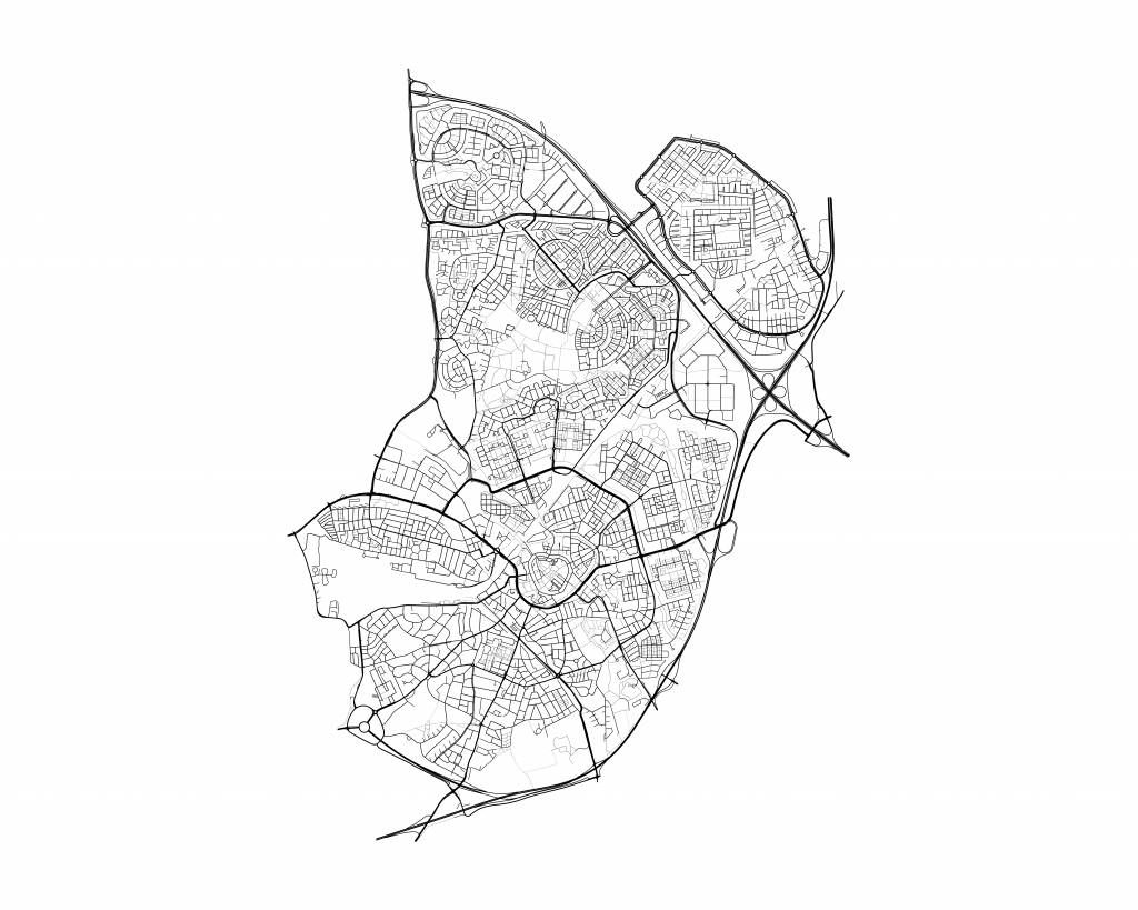 Carte d'Amersfoort, blanc