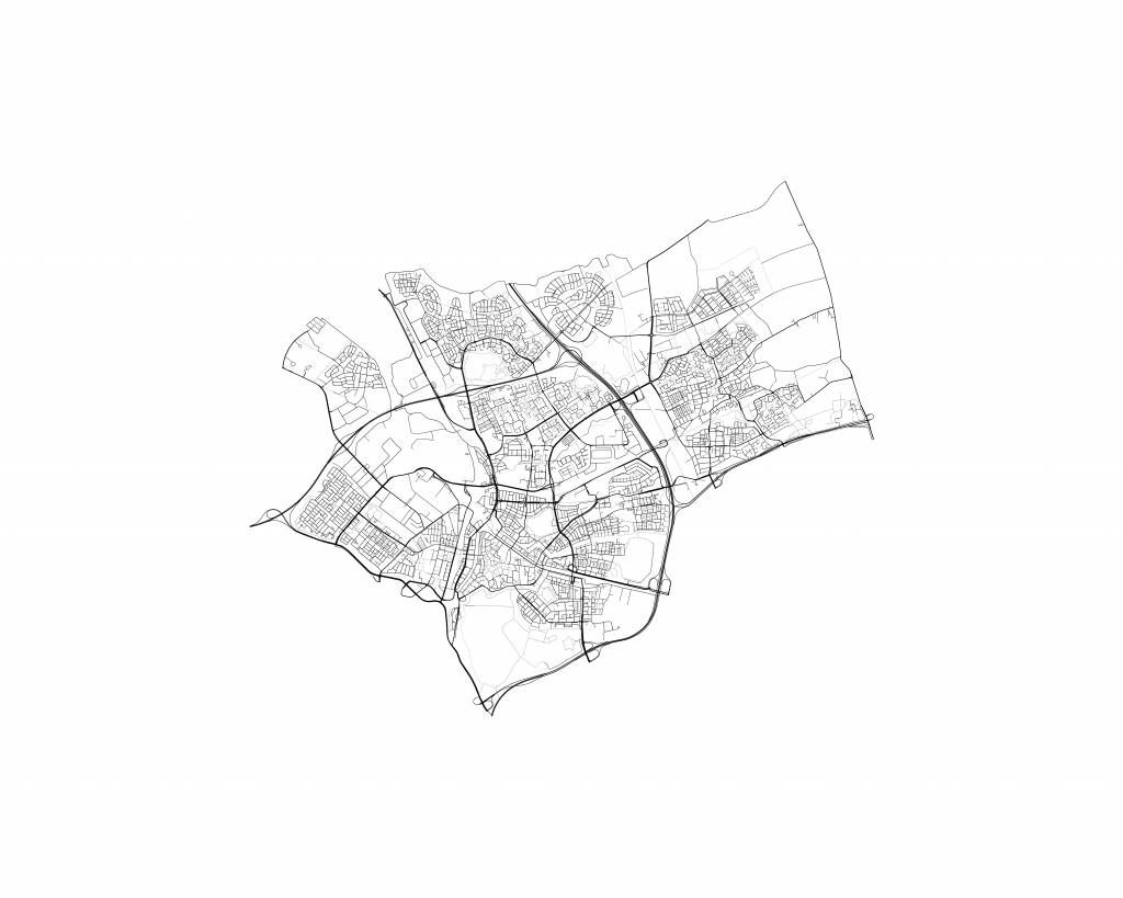 Plan de Den Bosch, blanc