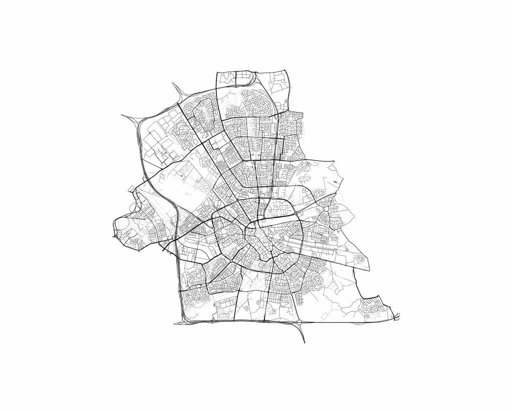 Carte d'Eindhoven, blanc