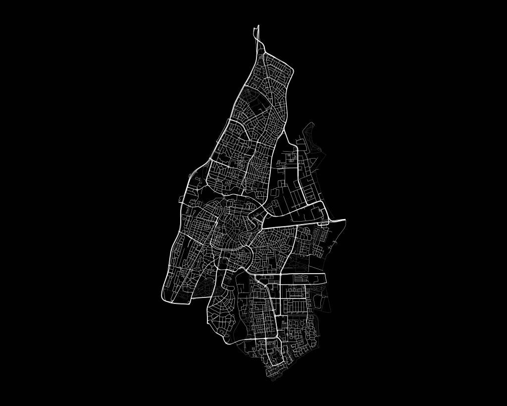 Carte de Haarlem, noir