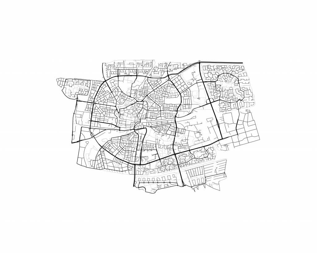 Carte de Leeuwarden, blanc