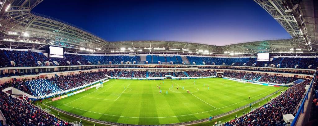 Panorama du stade de football