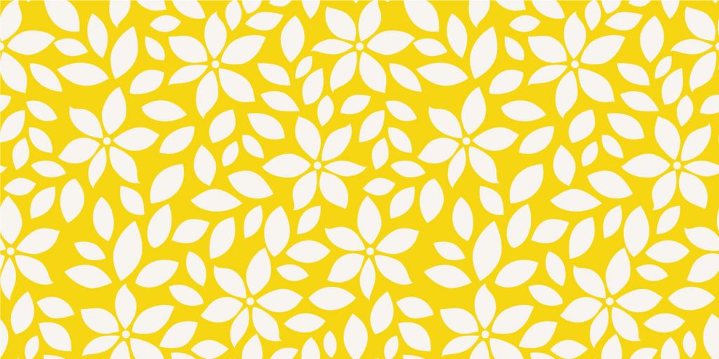 Motif fleur jaune
