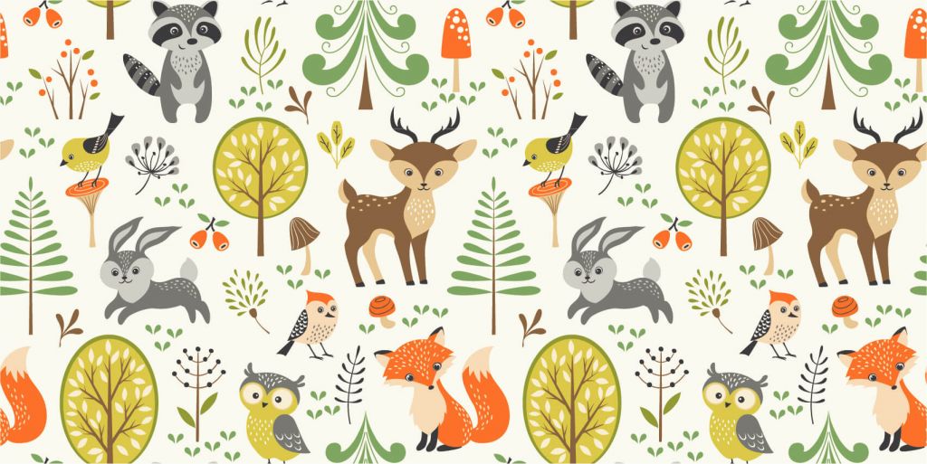 Animaux dans la forêt