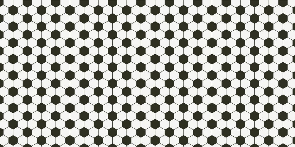 Polygones géométriques noir et blanc
