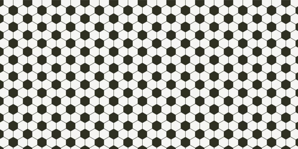 Polygones géométriques noir et blanc
