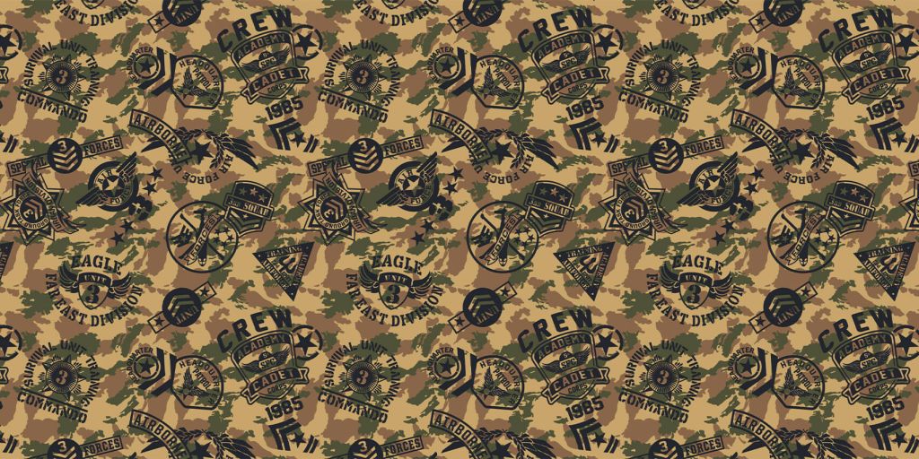 Camouflage avec logos