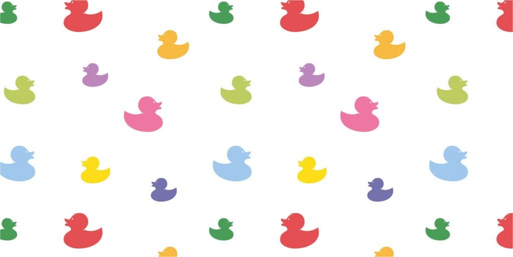 Canards de bain colorés