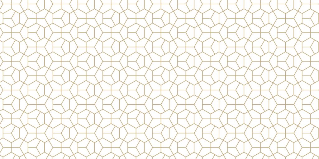 Motif géométrique en or