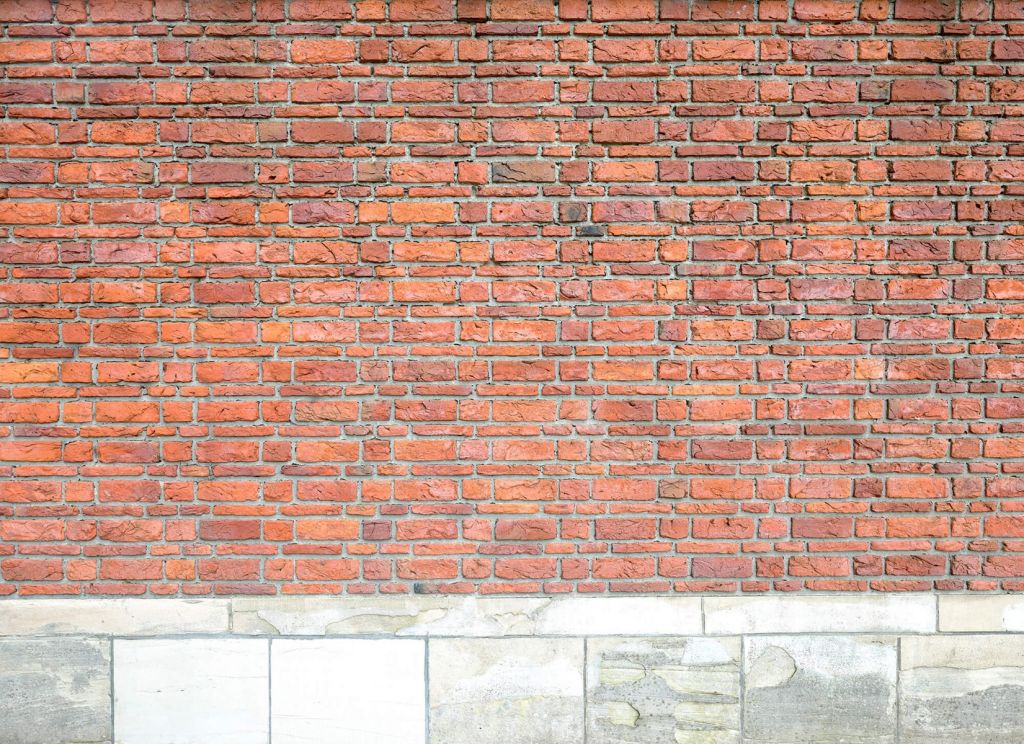 Briques avec béton ancien