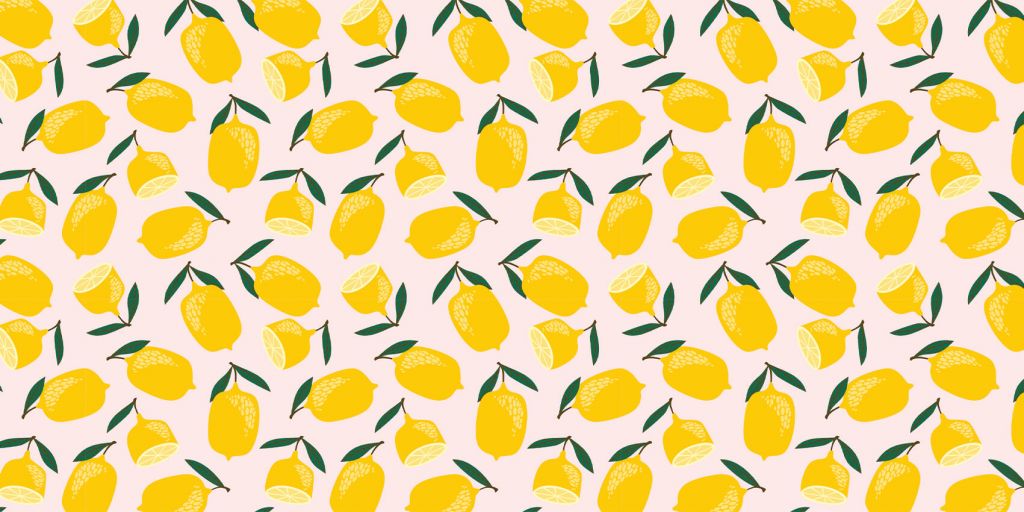 MOTIFS CITRON ROSE