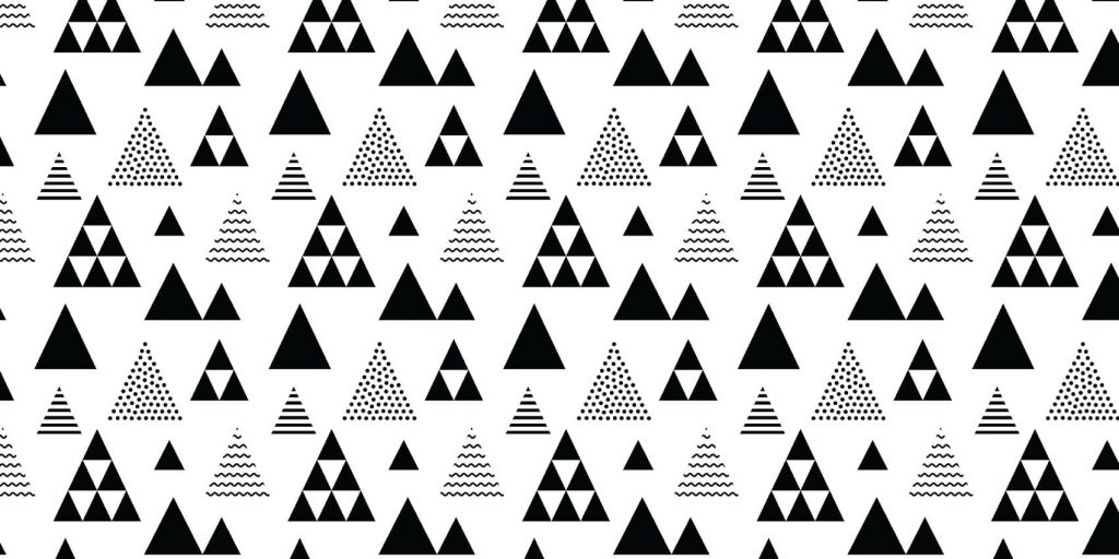 Triangles en noir et blanc