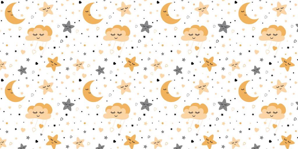 Nuages, lunes et étoiles