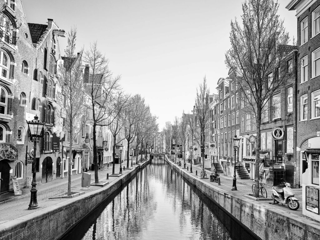 Amsterdam en noir et blanc