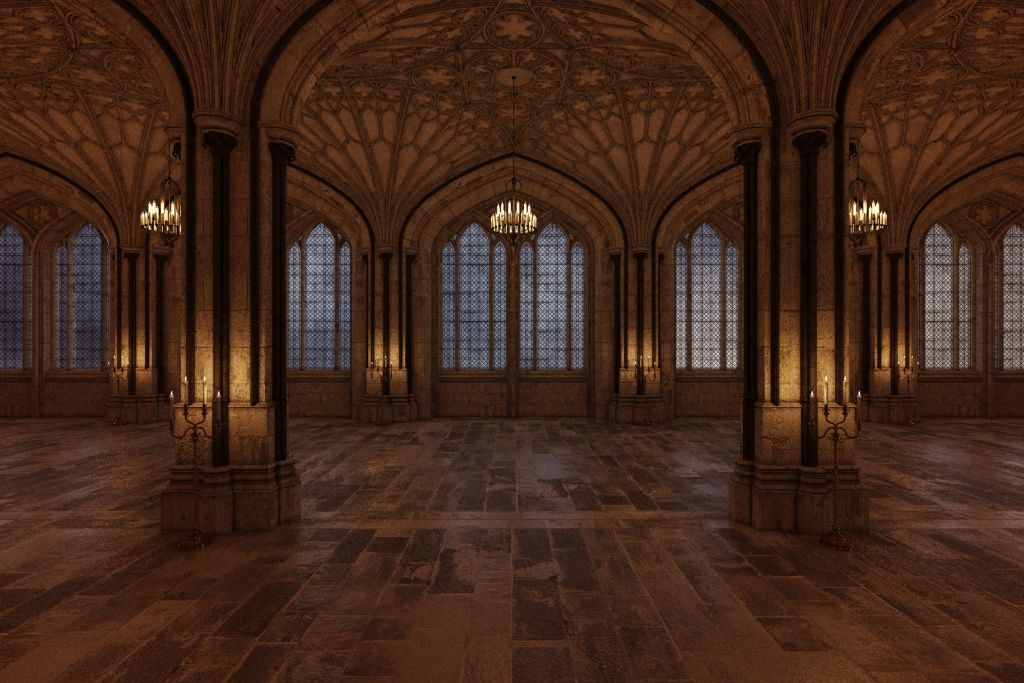 Corridor du château en 3D