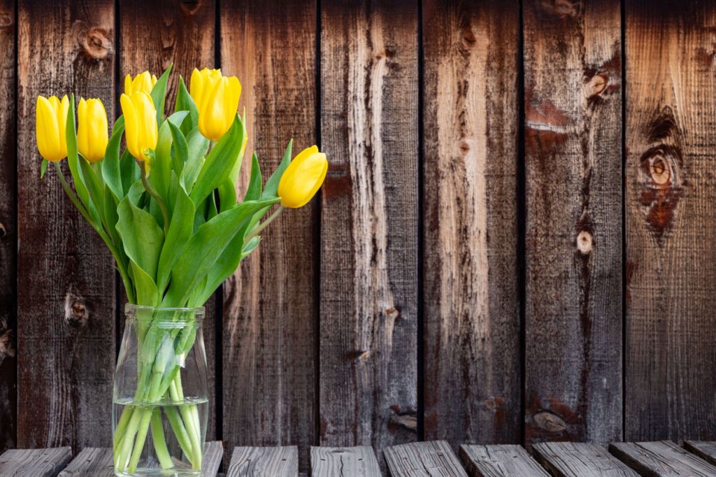 Vase avec tulipes