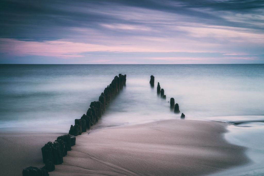 Le crépuscule sur la mer Baltique