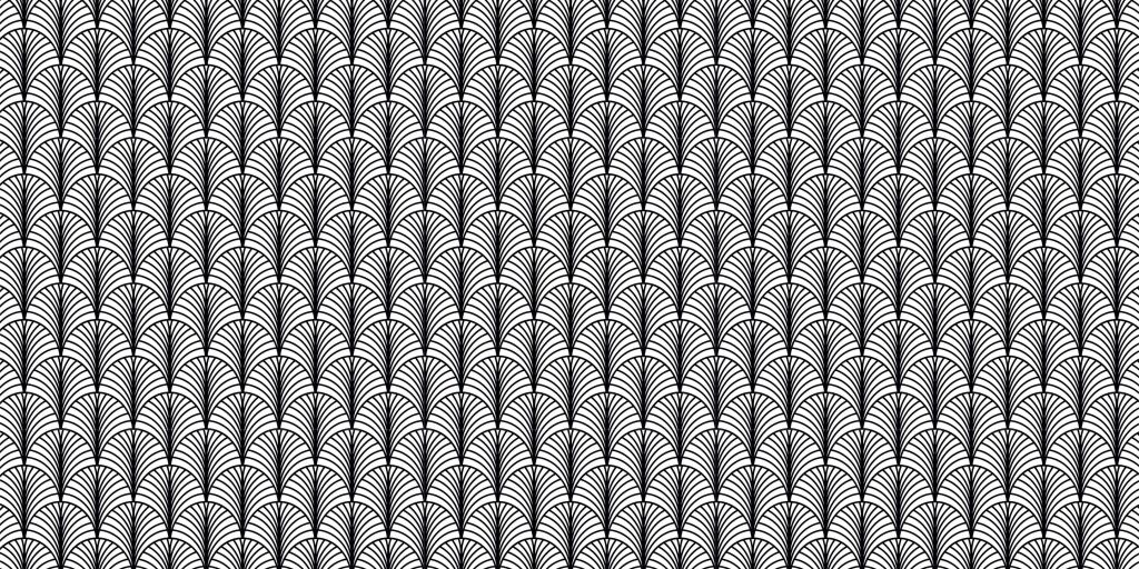 Palmette noir et blanc