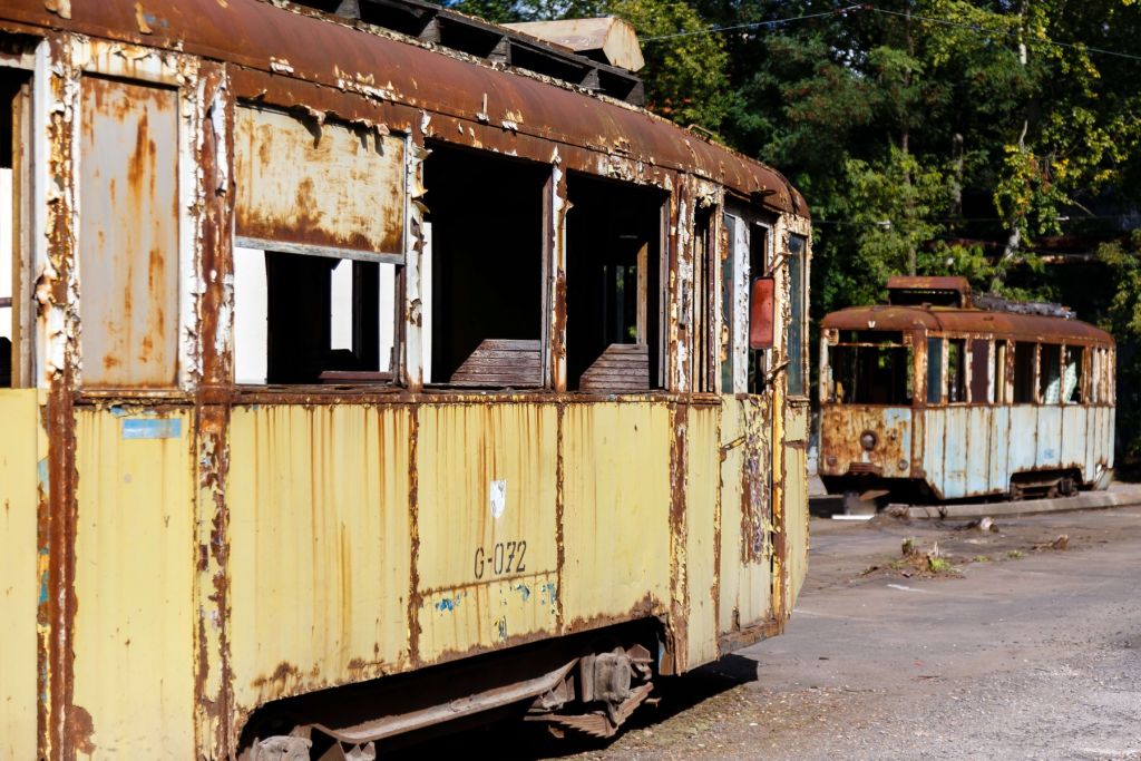 Tramways rouillés