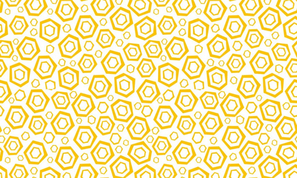 Hexagone, blanc
