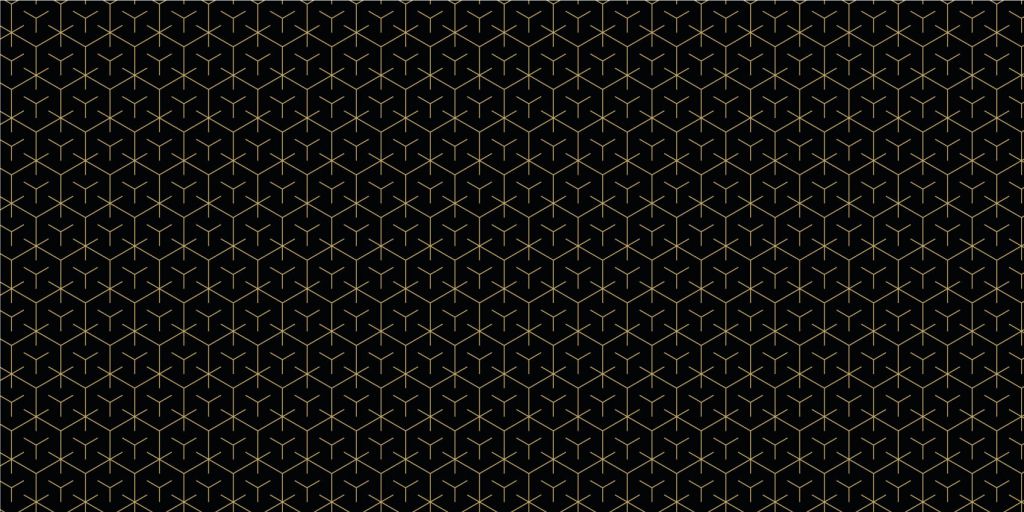 Motif Hexagones géométriques, noir