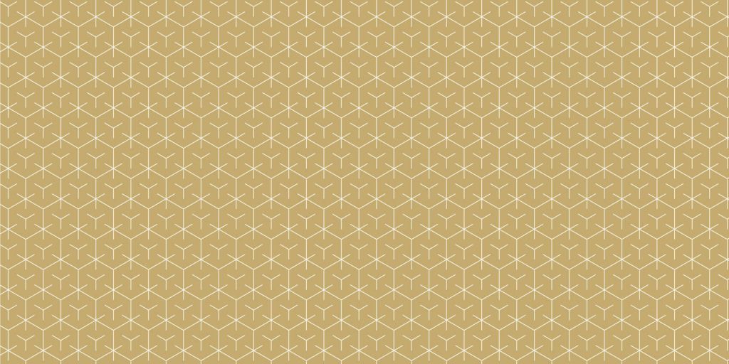 Motif Hexagones géométriques, or