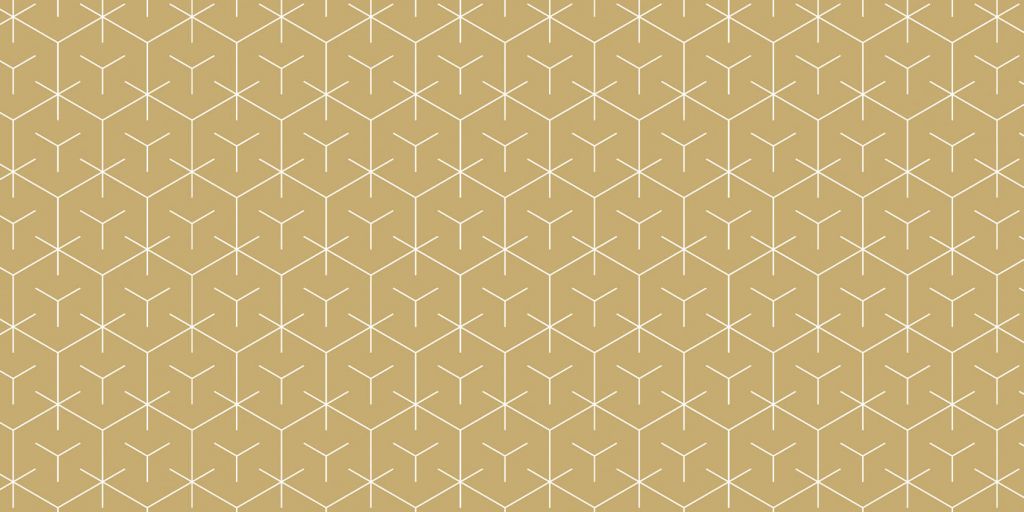 Motif Hexagones géométriques, or