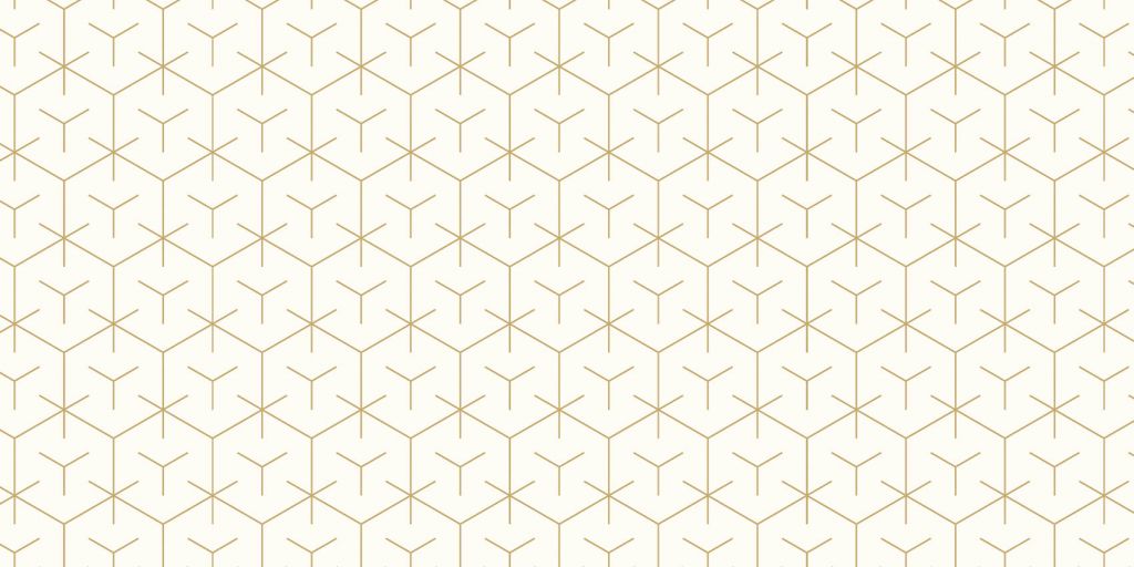 Motif Hexagones géométriques, blanc