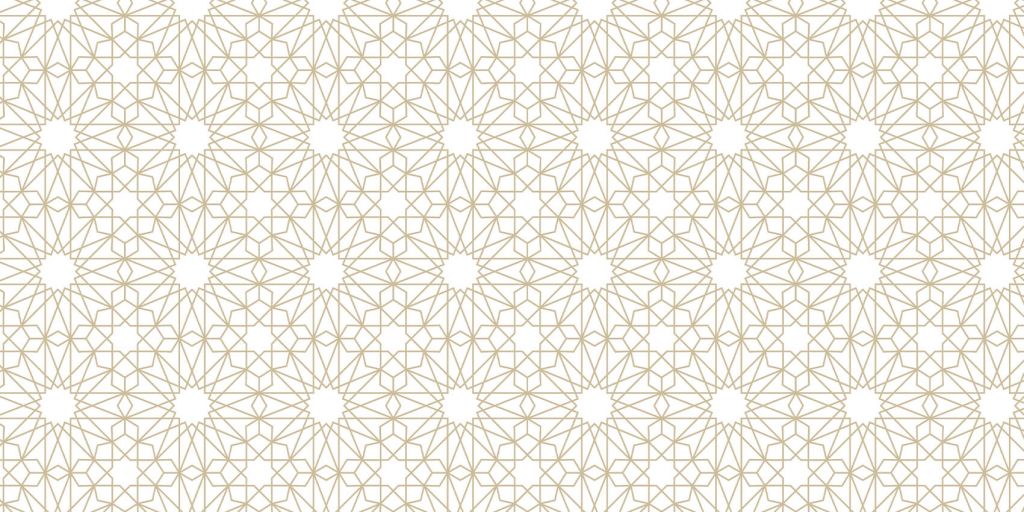 Motif Fleurs géométriques, blanches