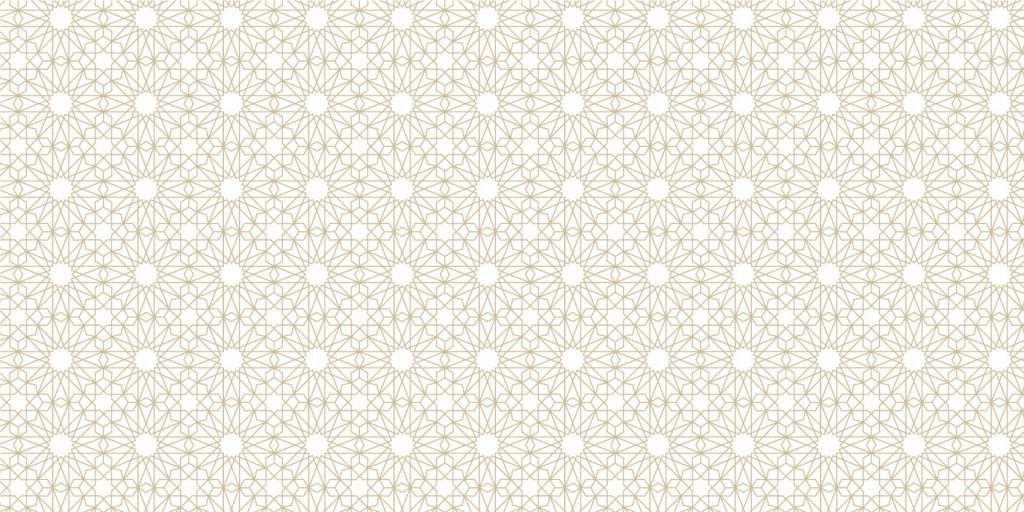 Motif Fleurs géométriques, blanches