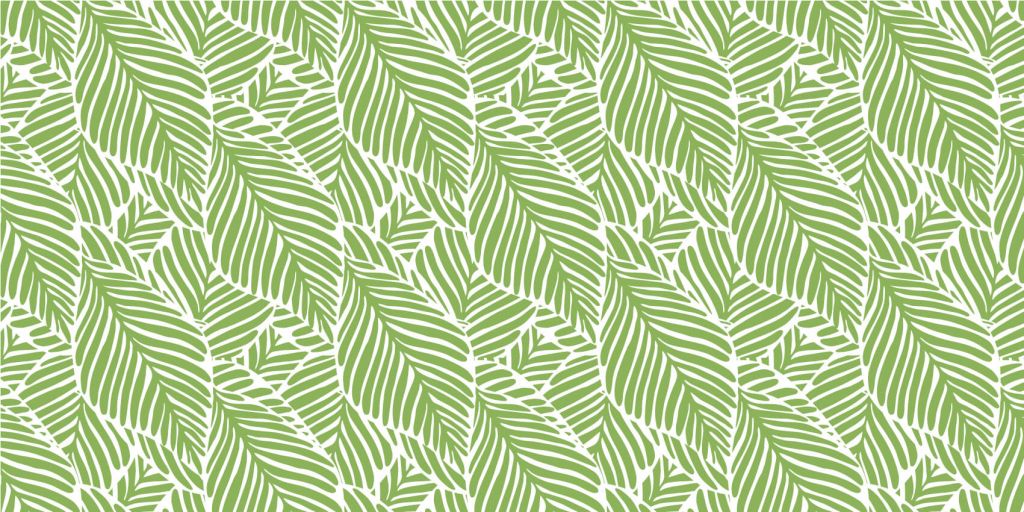 Motif de feuilles vertes