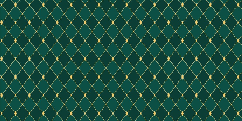 Motif losanges verts
