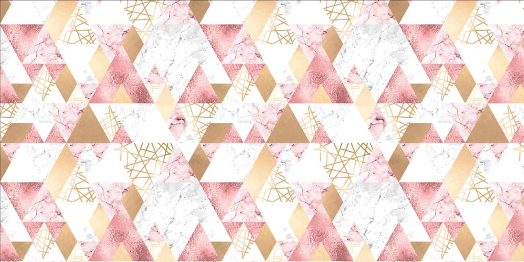 Motif Triangles doré